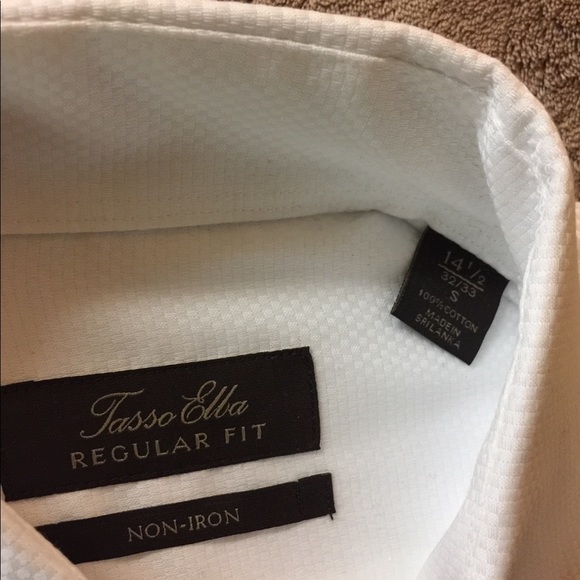 Tasso Elba small 14.5-32/33 long sleeve shirt - Picture 2 of 4